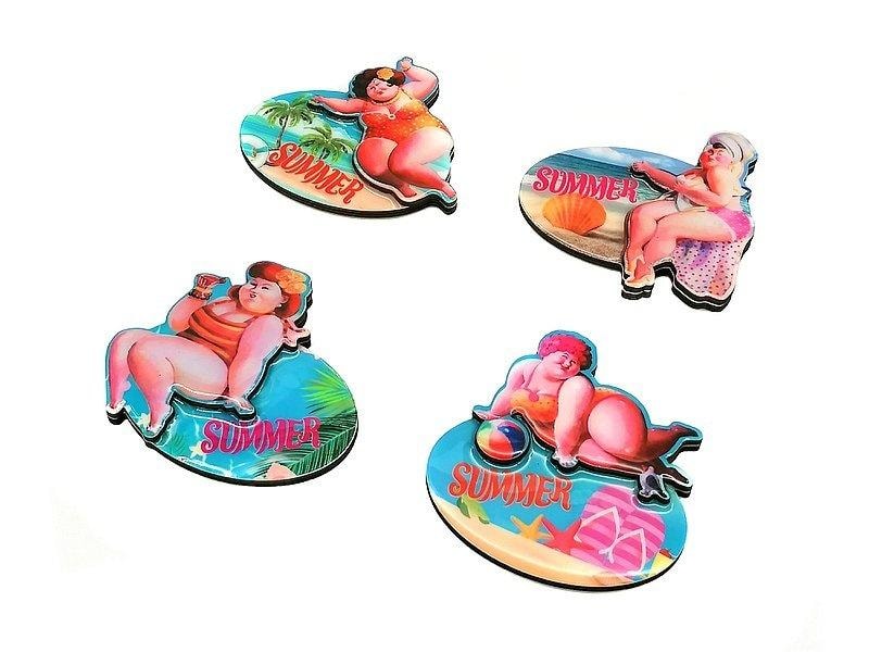 Magnet MIX - Summer fridge magnet 9x9cm