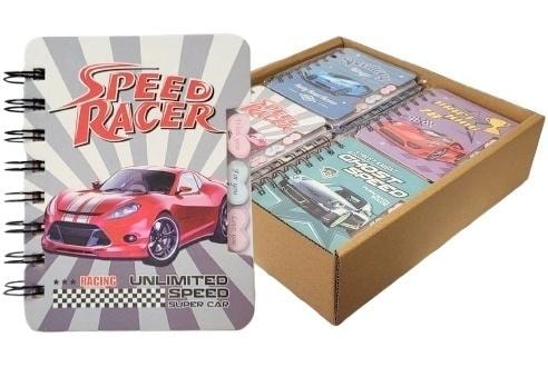 Merkpol A6 Notebook with car motifs MIX designs