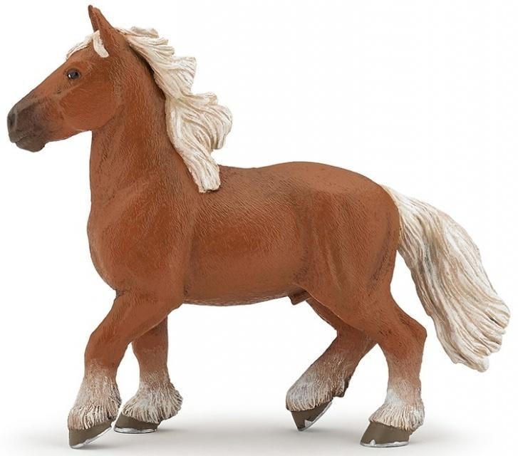 Papo Comtois Stallion - hand painted collectible figurine