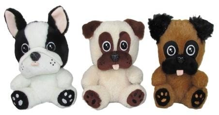 Plush dog mascot 20 cm color mix - perfect friend for children