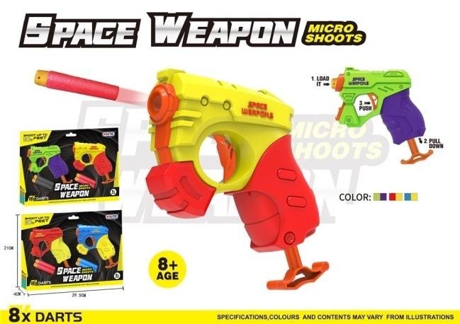 Space Weapon Micro Shoots - Foam dart launcher for kids