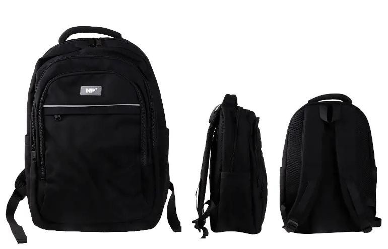Black backpack - ideal for school and city