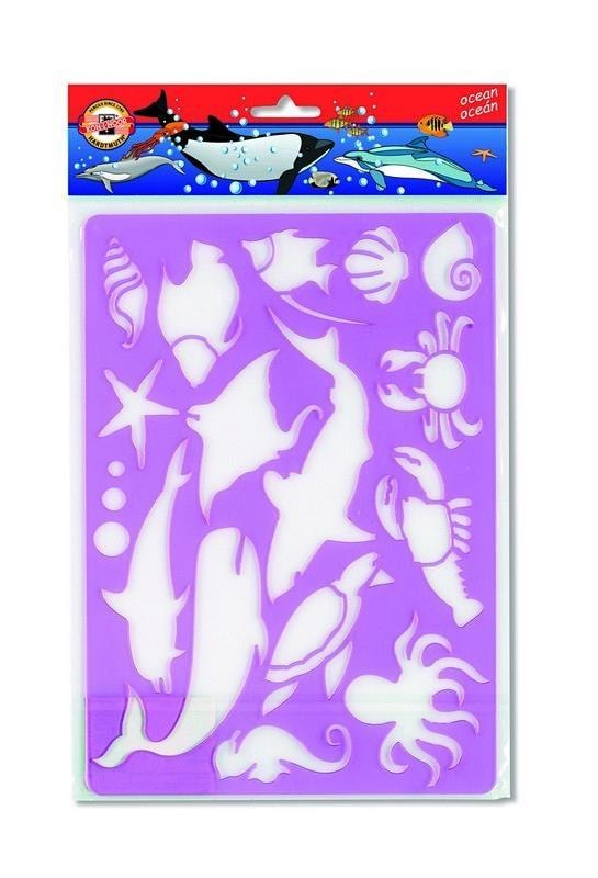 Koh-I-Noor Ocean stencil - ideal for games and decorations
