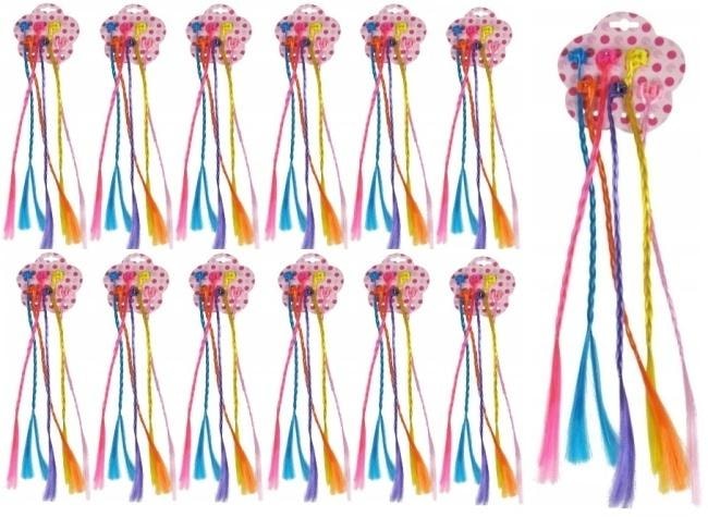 Colorful Hair Extension Braids - perfect for a party!