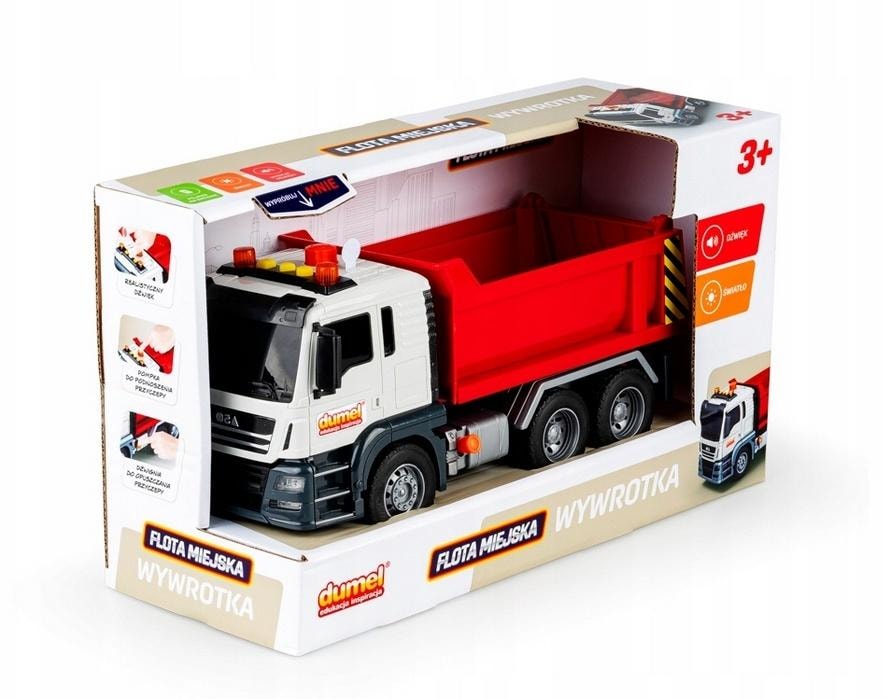 Dumel Toy dump truck with sound and light effects - perfect for playing