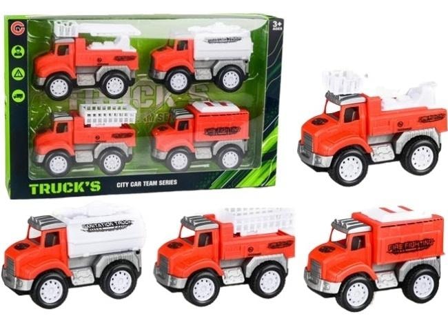 Merkpol City Car Team Car Set - 4 toy cars for fun