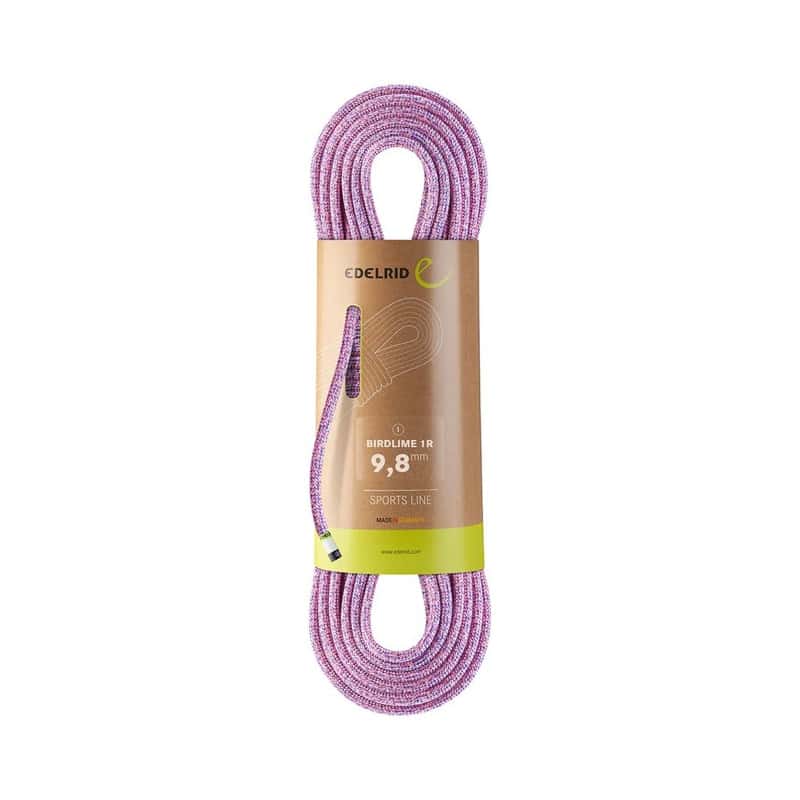 Edelrid Birdlime 1r 9.8 mm - 60 m climbing rope pink-royal