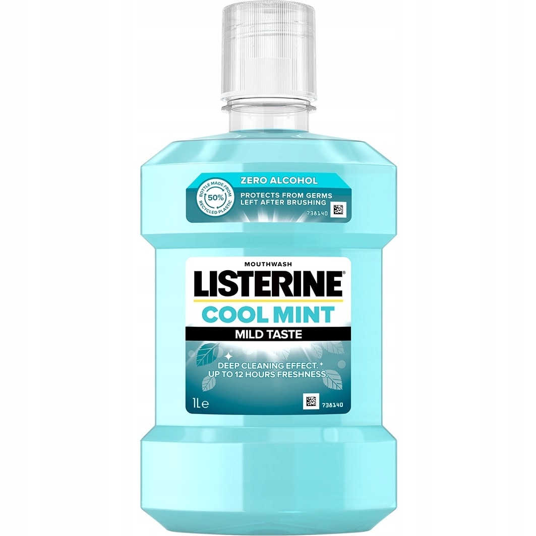 Listerine Cool Mint Mild Taste - mouthwash 1L for fresh breath