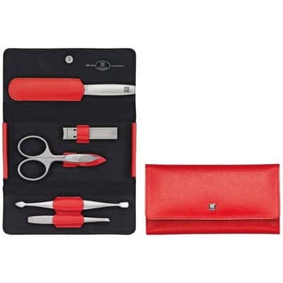 ZWILLING CLASSIC INOX Manicure Set - 7 pieces in red case