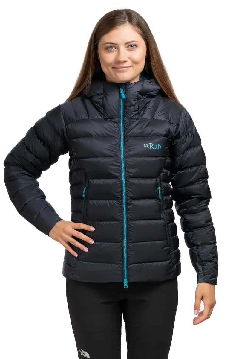 Rab Electron Pro Women's Jacket - Beluga Size S ideal for mountain expeditions