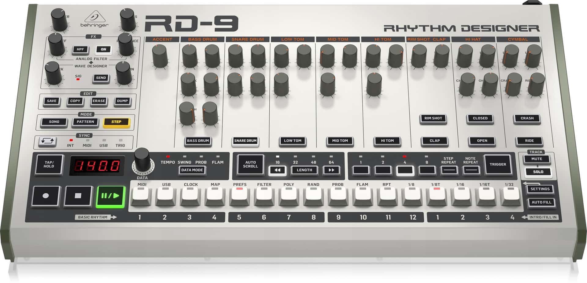 Behringer RD-9 - Analog Drum Machine for creative musicians