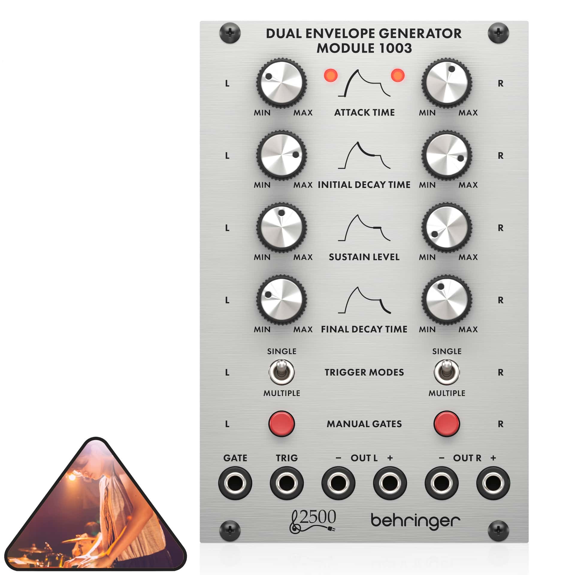 Behringer 1003 DUAL ENVELOPE GENERATOR - Module of the 2500 series