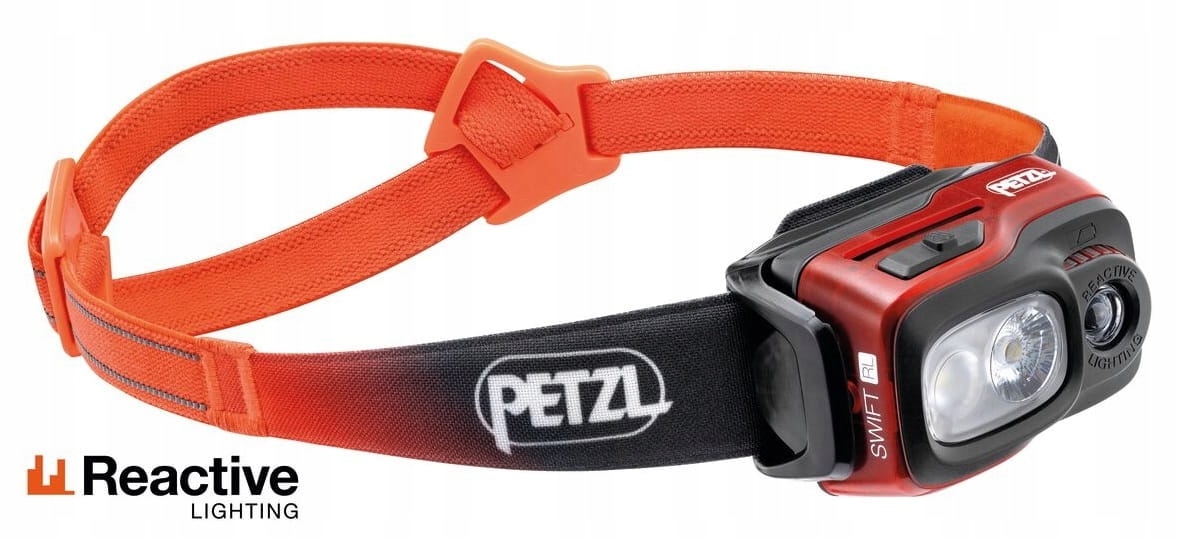 Petzl Headlamp Swift RL-orange - perfect for mountain trips