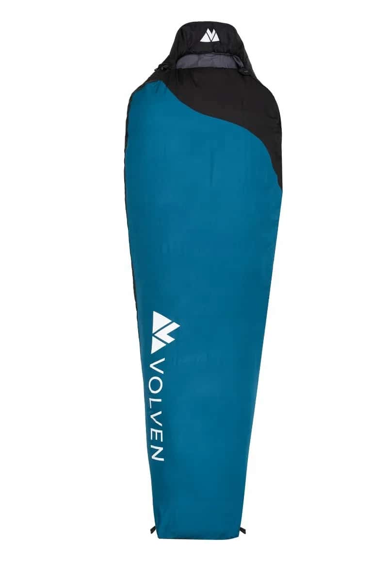 Volven Ultralight sleeping bag II blue left - ideal for trekking and camping