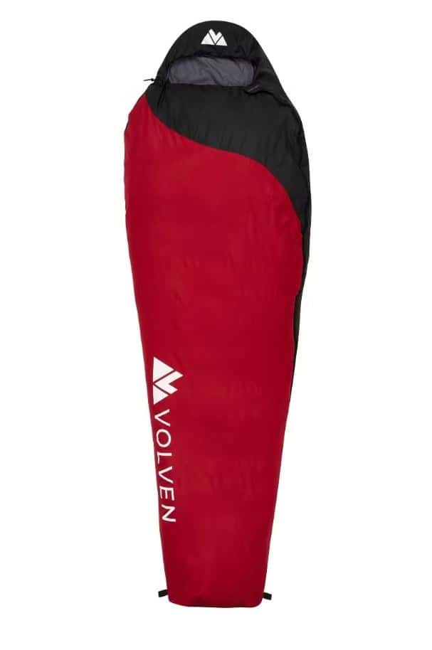 Volven superlight sleeping bag i-red right - light and comfortable