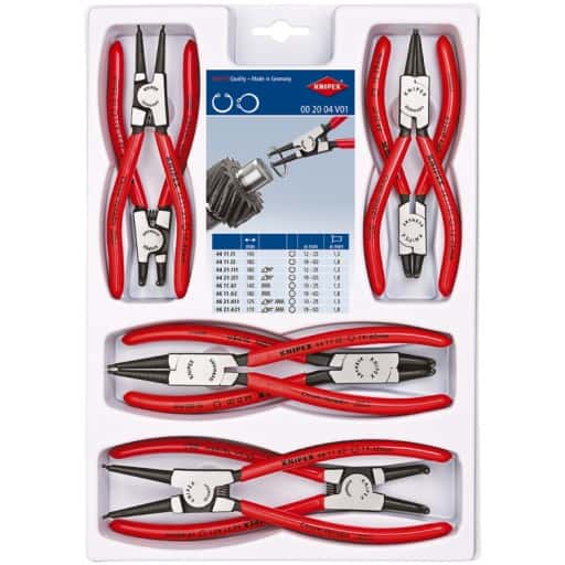 KNIPEX Retaining Ring Pliers - 8-piece set for professionals