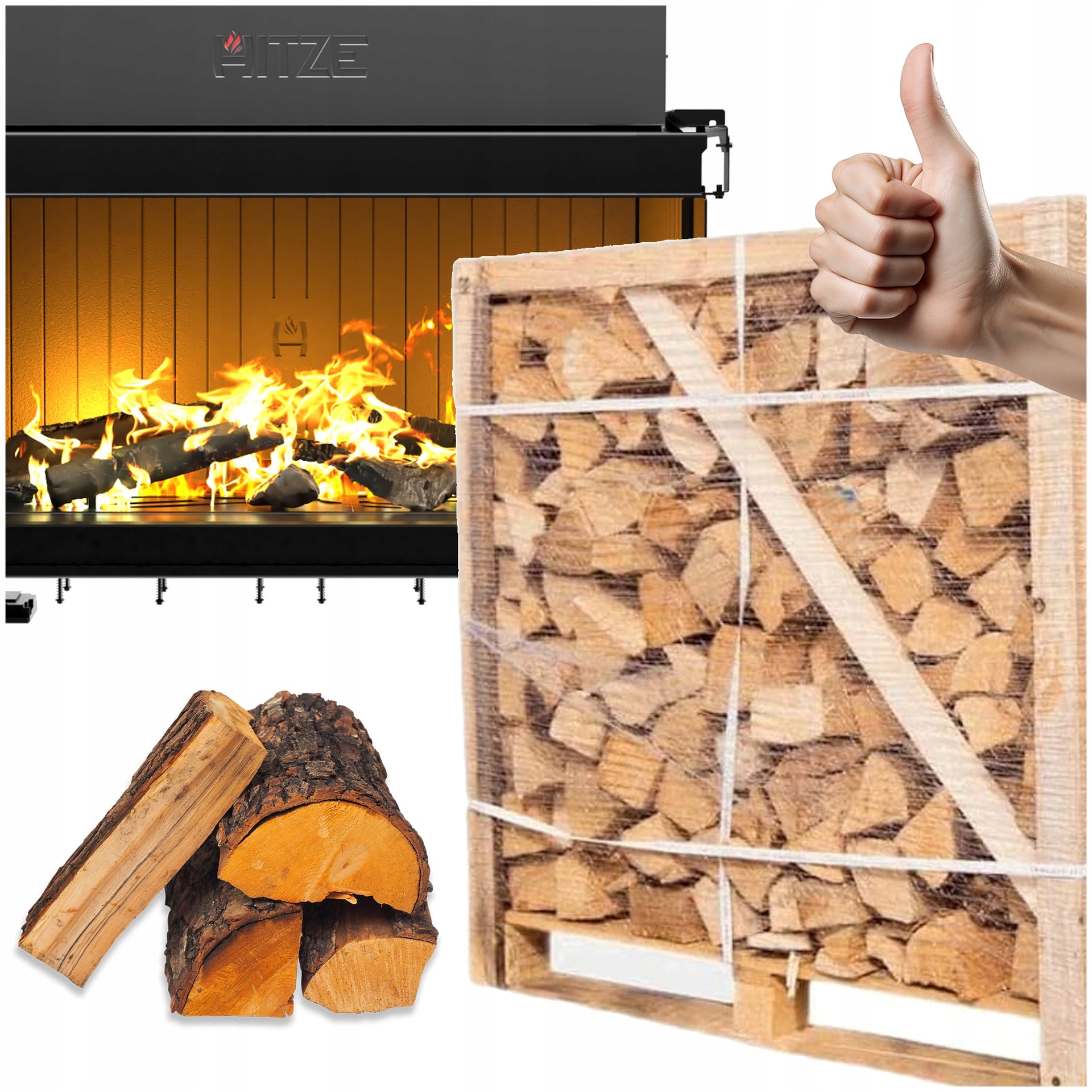Firewood in bags - ideal for fireplace and stove