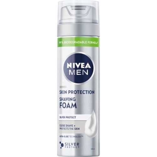Nivea Men Silver Protect - Shaving Foam for Men - Comfort and Protection