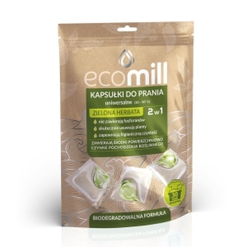Mill Eco 2in1 Washing Capsules with Tea - clean and fragrant laundry!