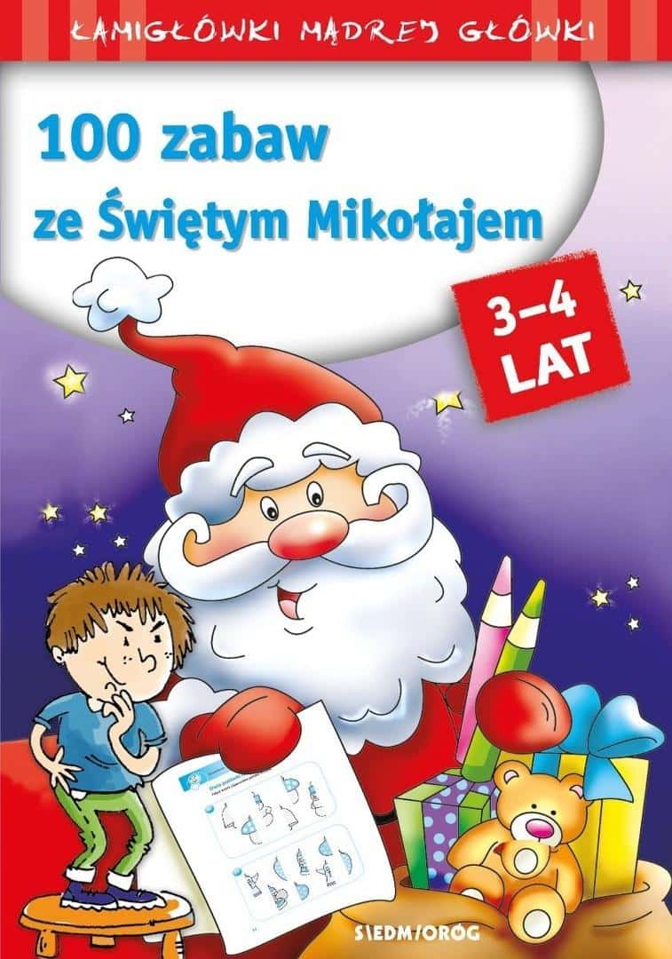100 games with Santa Claus - an educational book for children aged 3-4