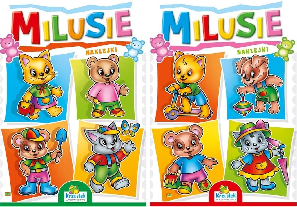 Milusie MIX - Creative coloring book with stickers and rhymes