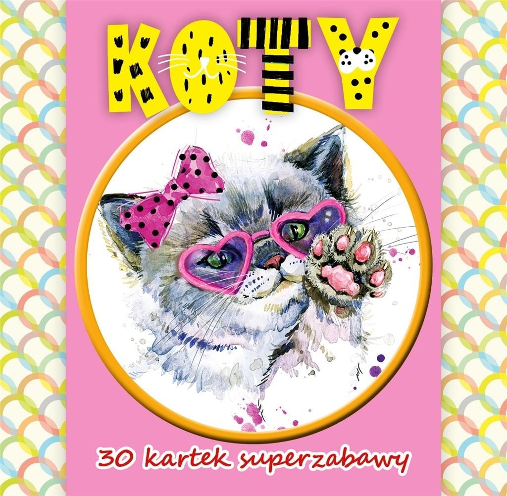 MD Monika Duda 30 cards super fun Cats - coloring notepad for children