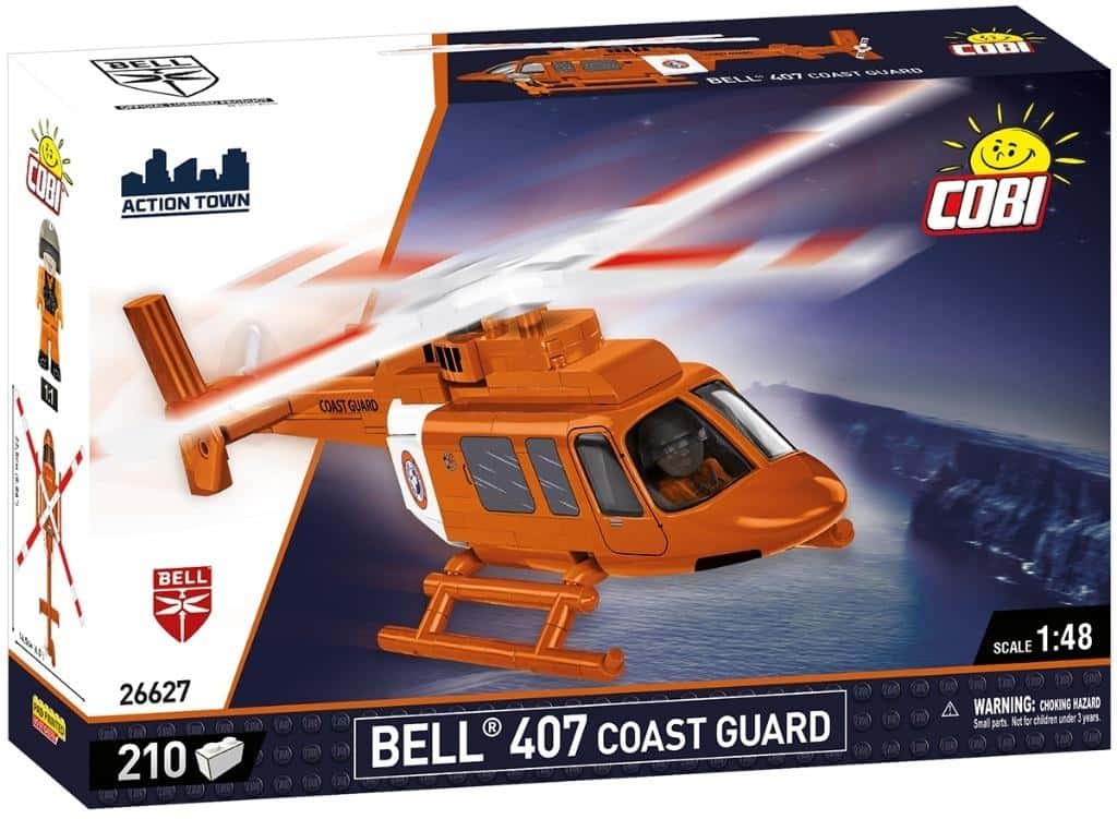 COBI Action Town Bell 407 Coast Guard - Rescue helicopter for little constructors