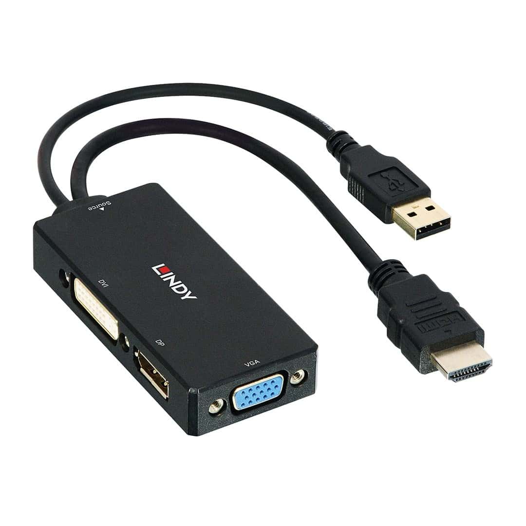 Lindy Adapter HDMI to DisplayPort and DVI - versatile solution
