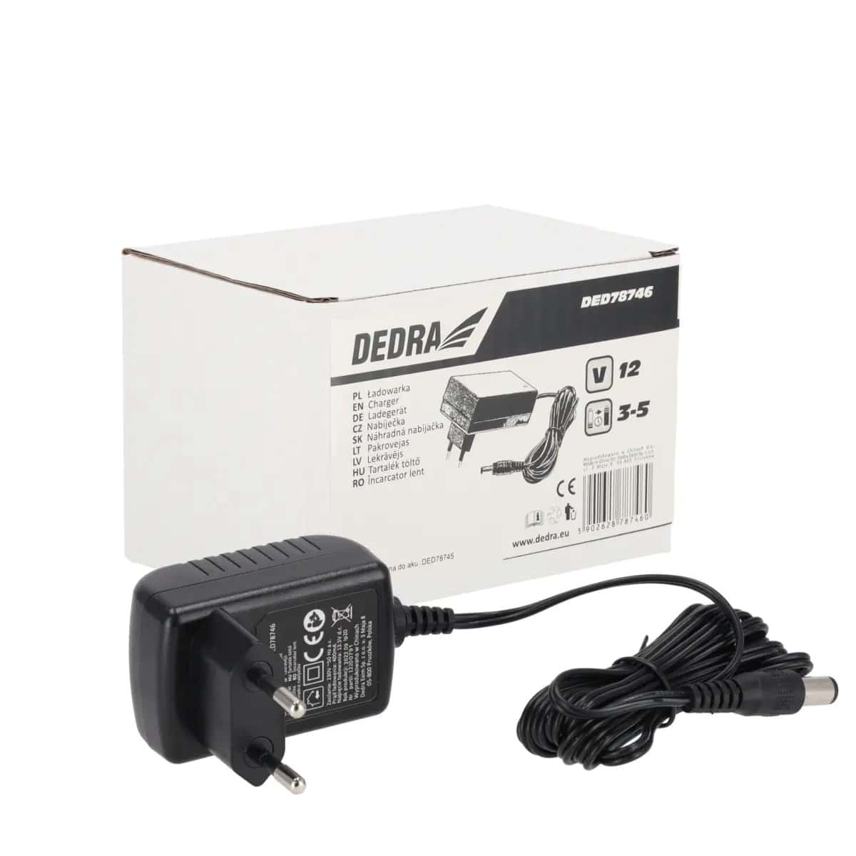 DEDRA 12V Charger for DED7874 tools - fast charging