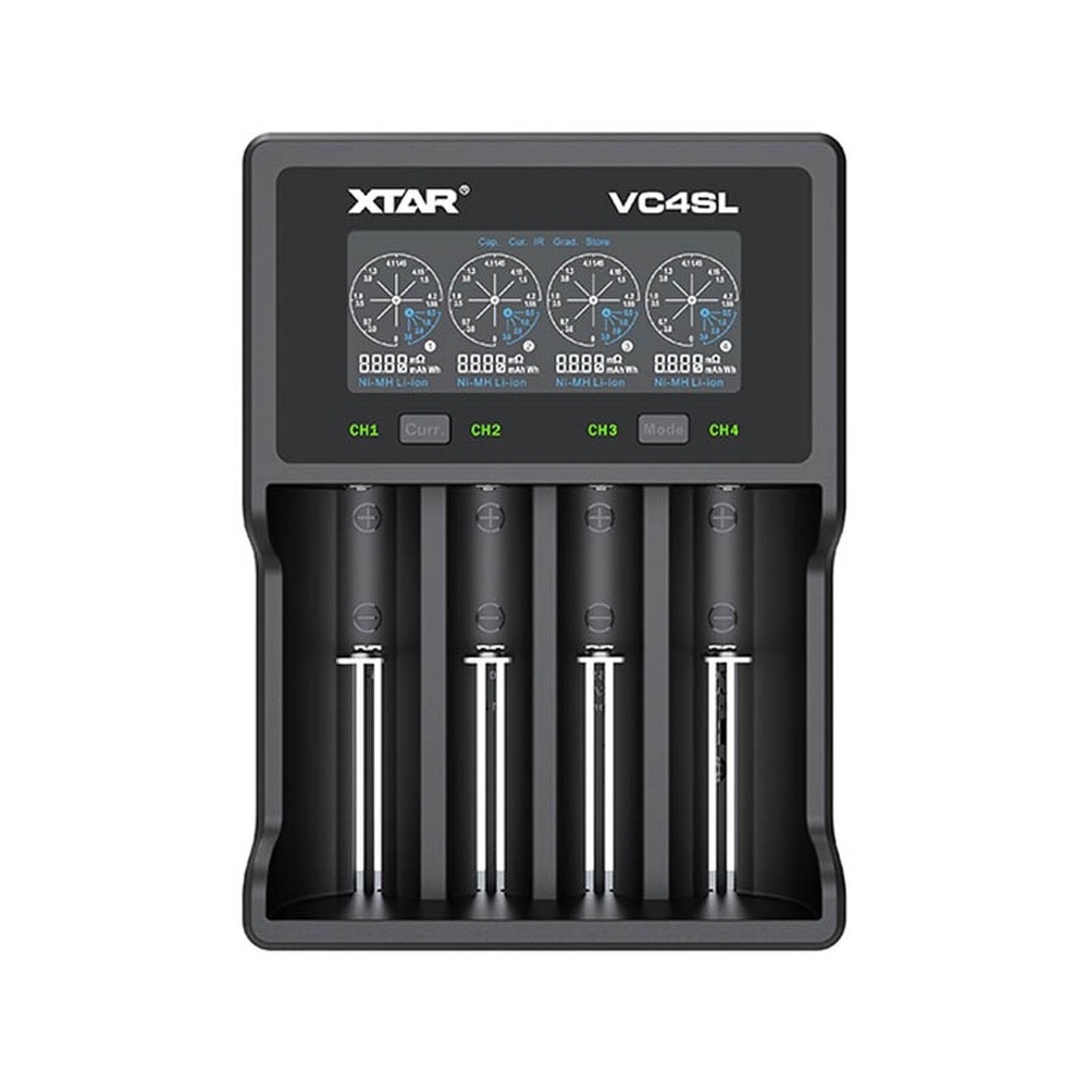 XTAR VC4SL - Charger for Cylindrical Li-ion/Ni-MH/Ni-Cd Batteries