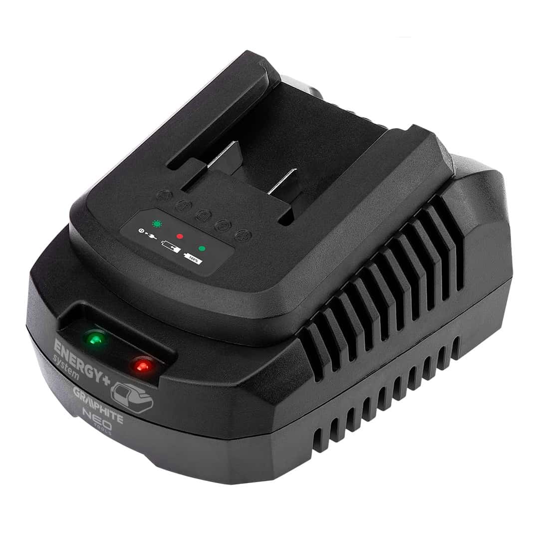 Graphite Energy+ Charger for 18V Batteries - fast and safe charging