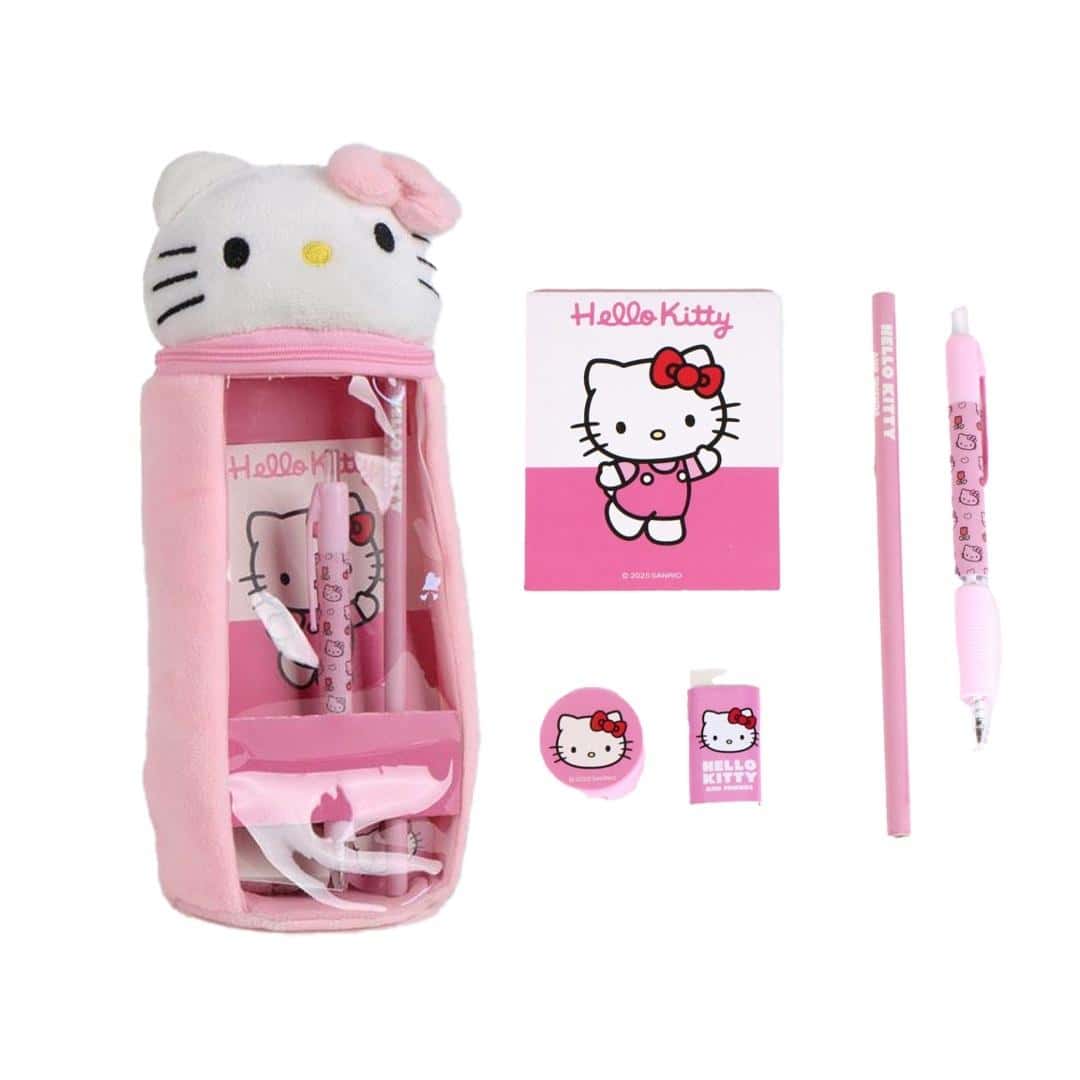 Hello Kitty School accessory set with pencil case - perfect gift