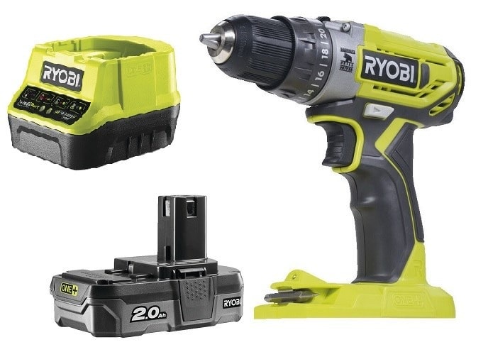 Ryobi R18PD2-120B Cordless Impact Drill Driver 18V ONE+