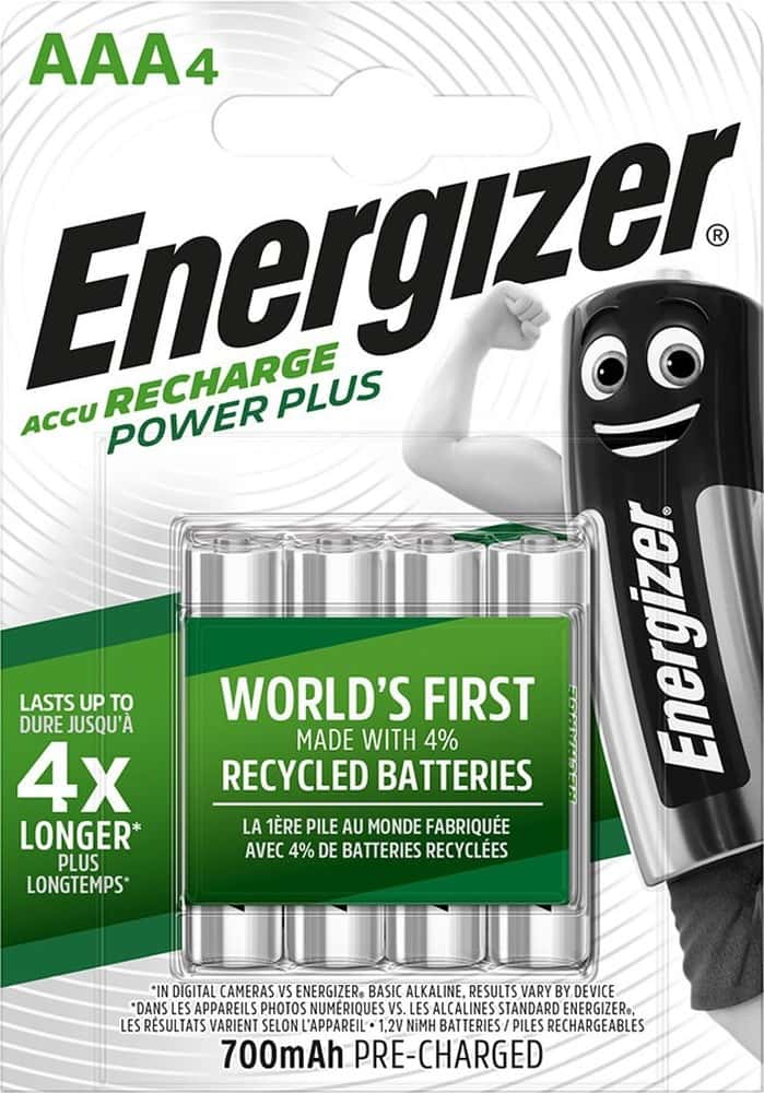Energizer Power Plus AAA 700mAh - Rechargeable Batteries