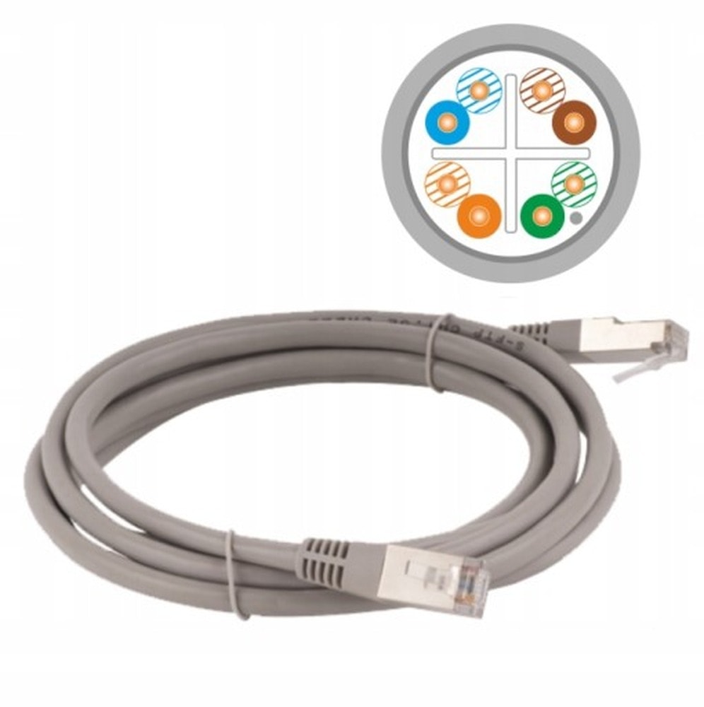 Alantec Patchcord F/UTP Cat.6 PVC 2.0m grey - reliable connection
