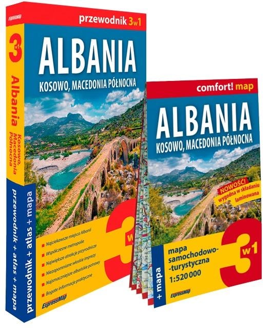 ExpressMap Albania 3in1: guide, atlas, map - discover the Balkans!