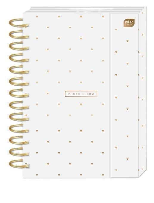 Photo album B5/25K metallic white - ideal for storing memories