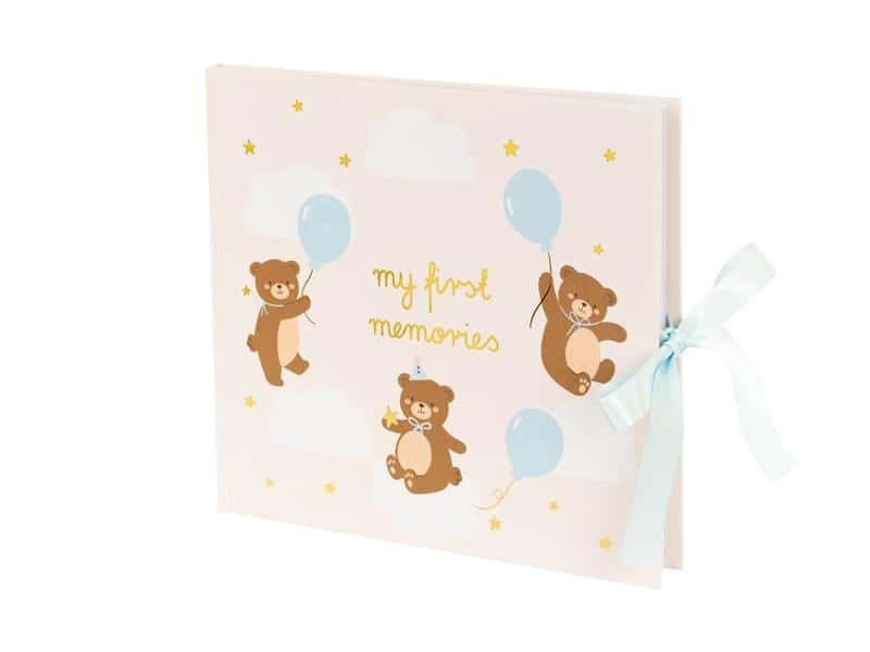 Partydeco Photo Album Bear - beige, 50 pages, perfect as a gift