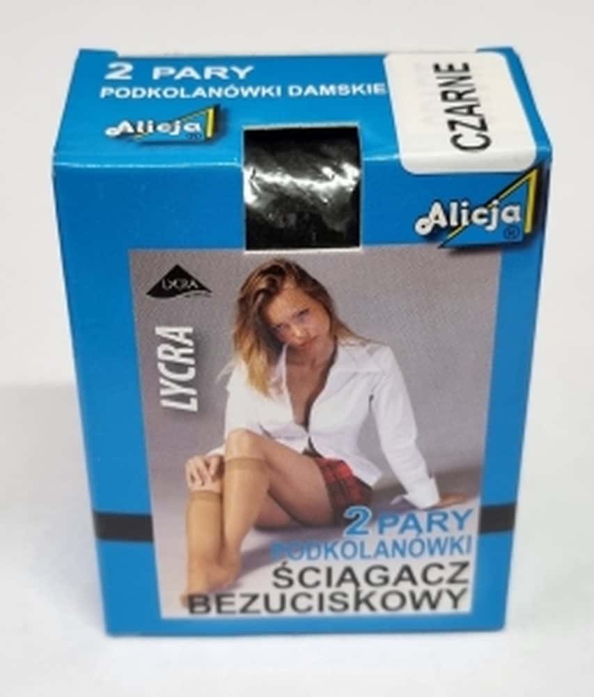 Alicja Knee Highs Lycra 15 Den 2 Pairs Beige - elegant and comfortable