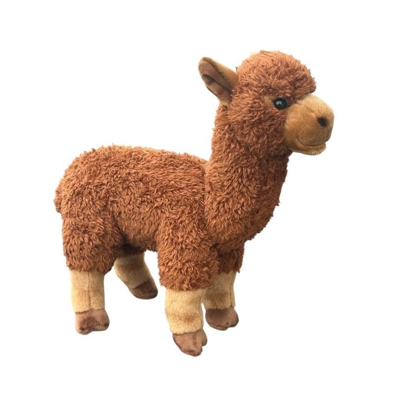 Alpaca brown 28cm - soft plush toy mascot for children