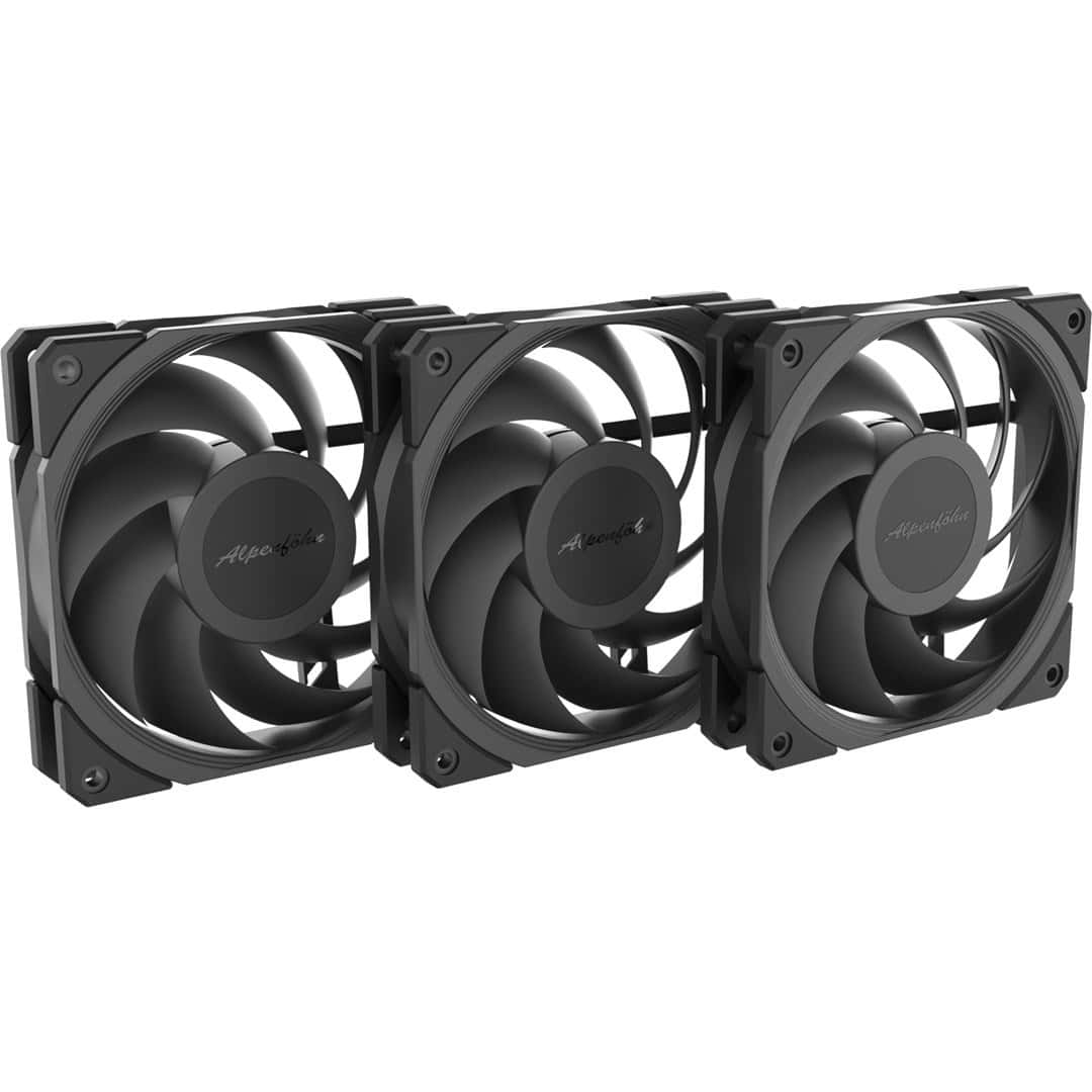 Alpenföhn JetStream Triple - Black fan, 3 pieces set - perfect for your PC