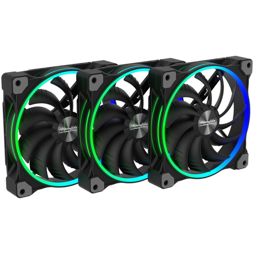 Alpenföhn Wing Boost 3 ARGB 140mm High Speed - fan black, 3 pieces