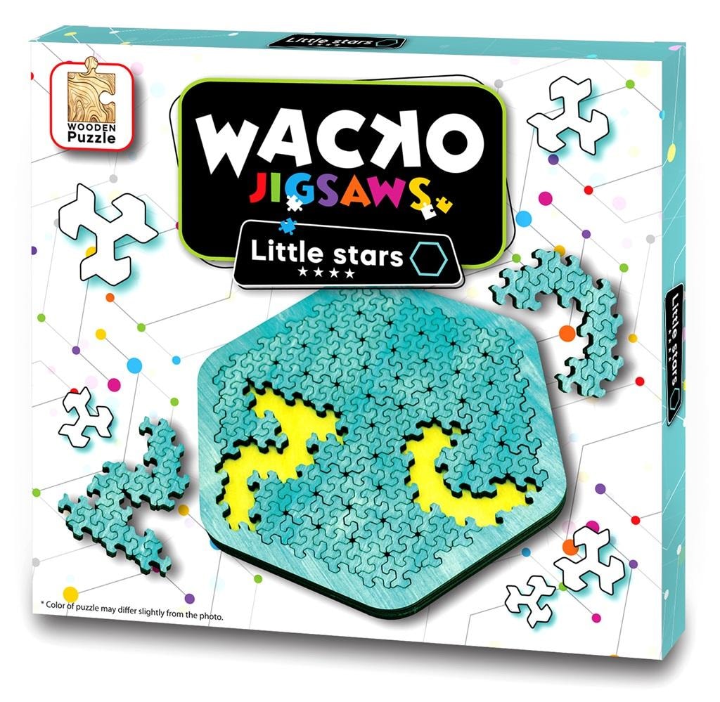 Wacko Puzzle Little Stars - Wooden puzzle 12 pieces level 4/4