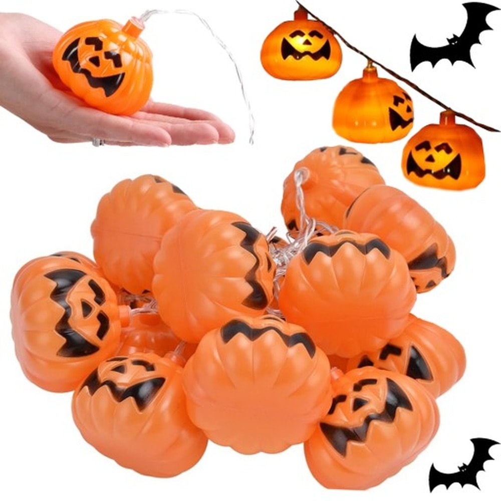 Halloween Pumpkin String Lights - Decoration 9 Pieces