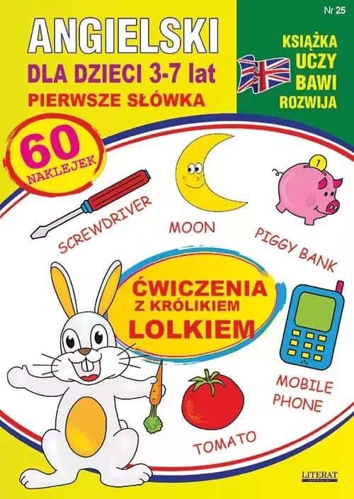 Literat English for children 3-7 years - First words with rabbit Lolek
