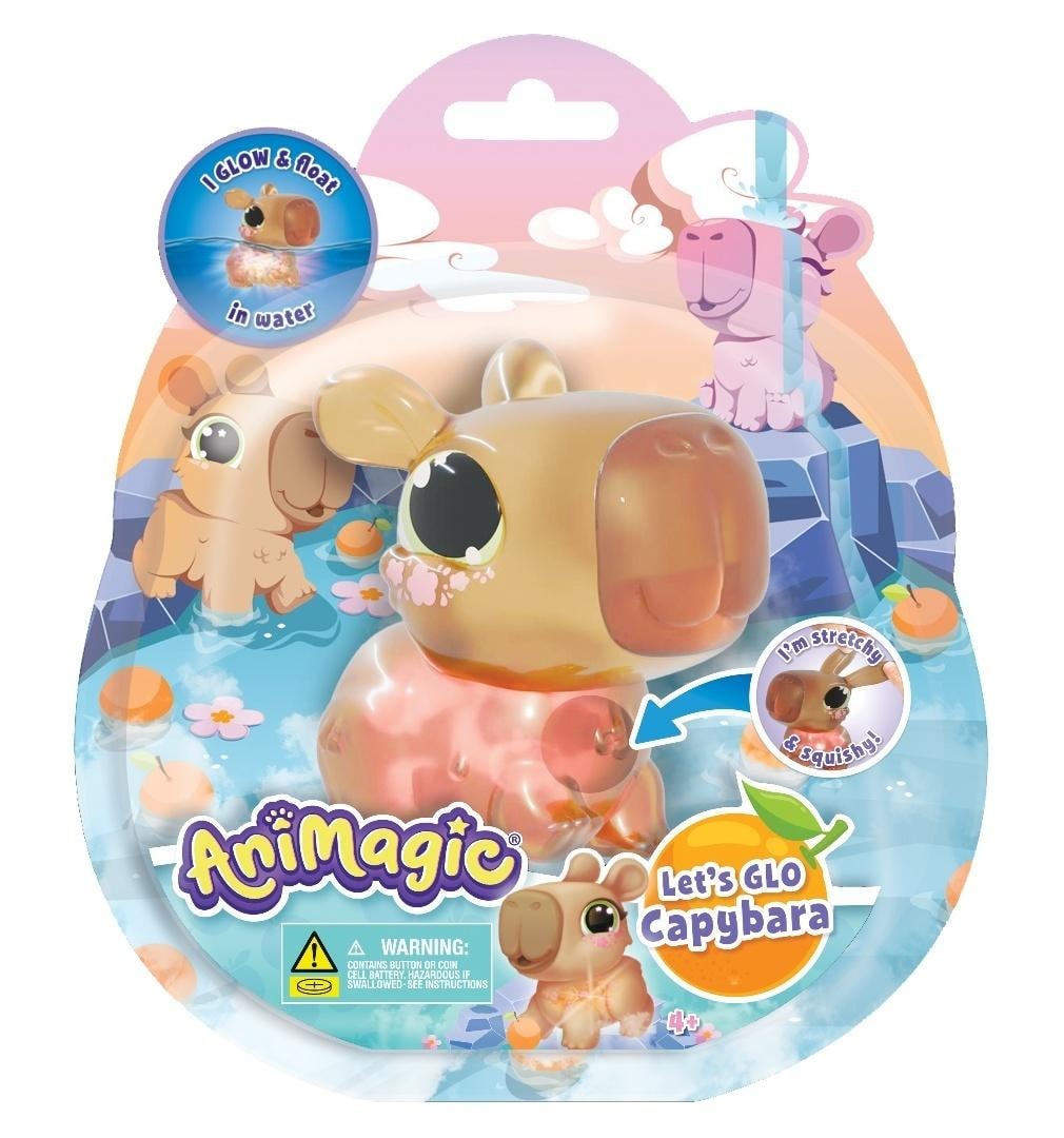 Animagic Let's Glo Capybara - Pattern Mix - Adorable Collectible Figure