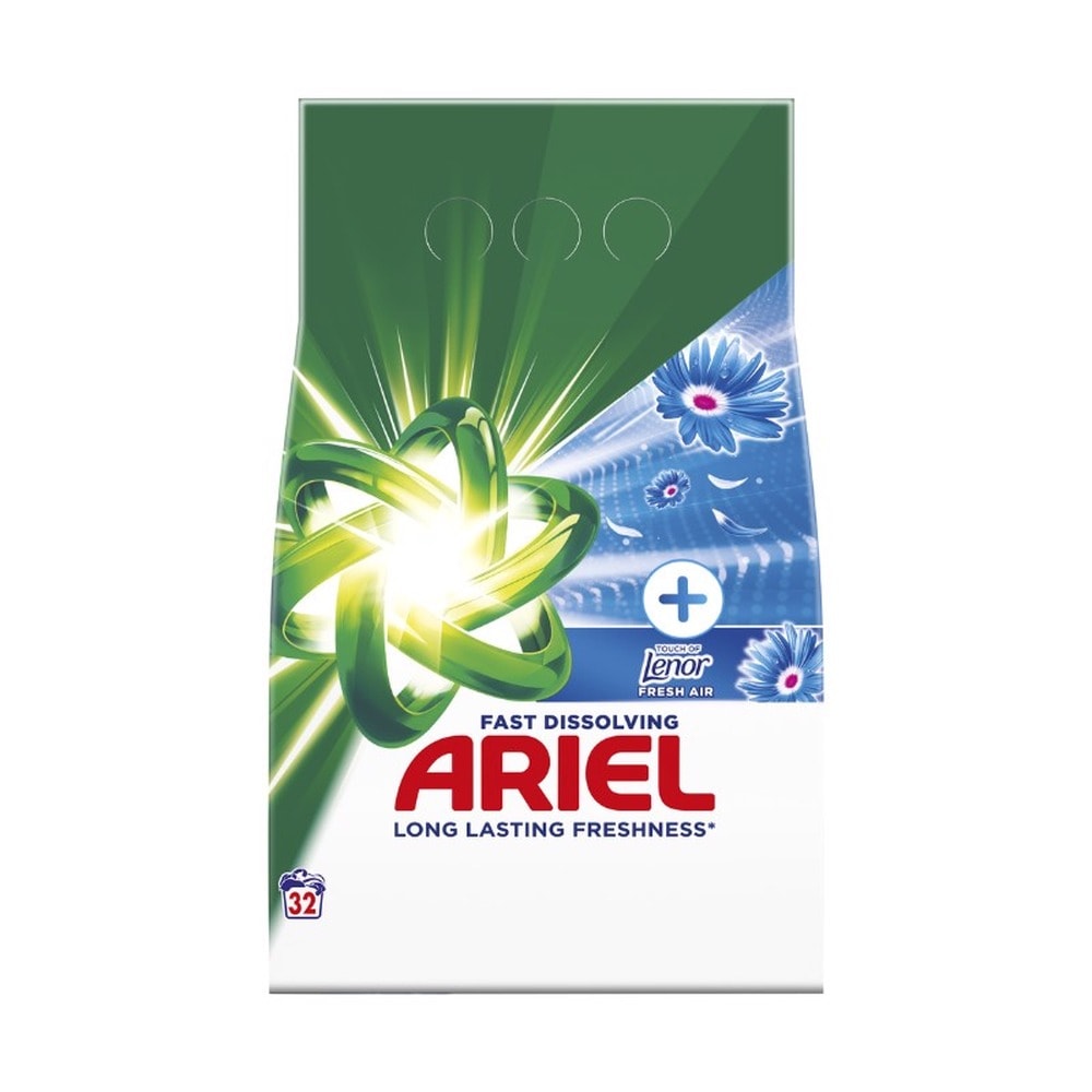 Ariel Washing Powder + Lenor Fresh Air - 32 washes