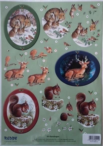 3D technique die-cut sheet - create your own compositions!