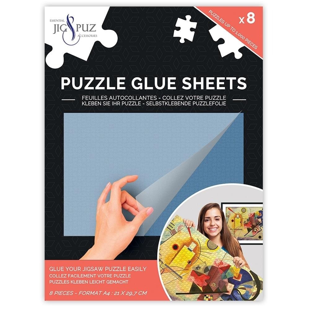 Self-adhesive sheets for puzzles - easy way to glue puzzles