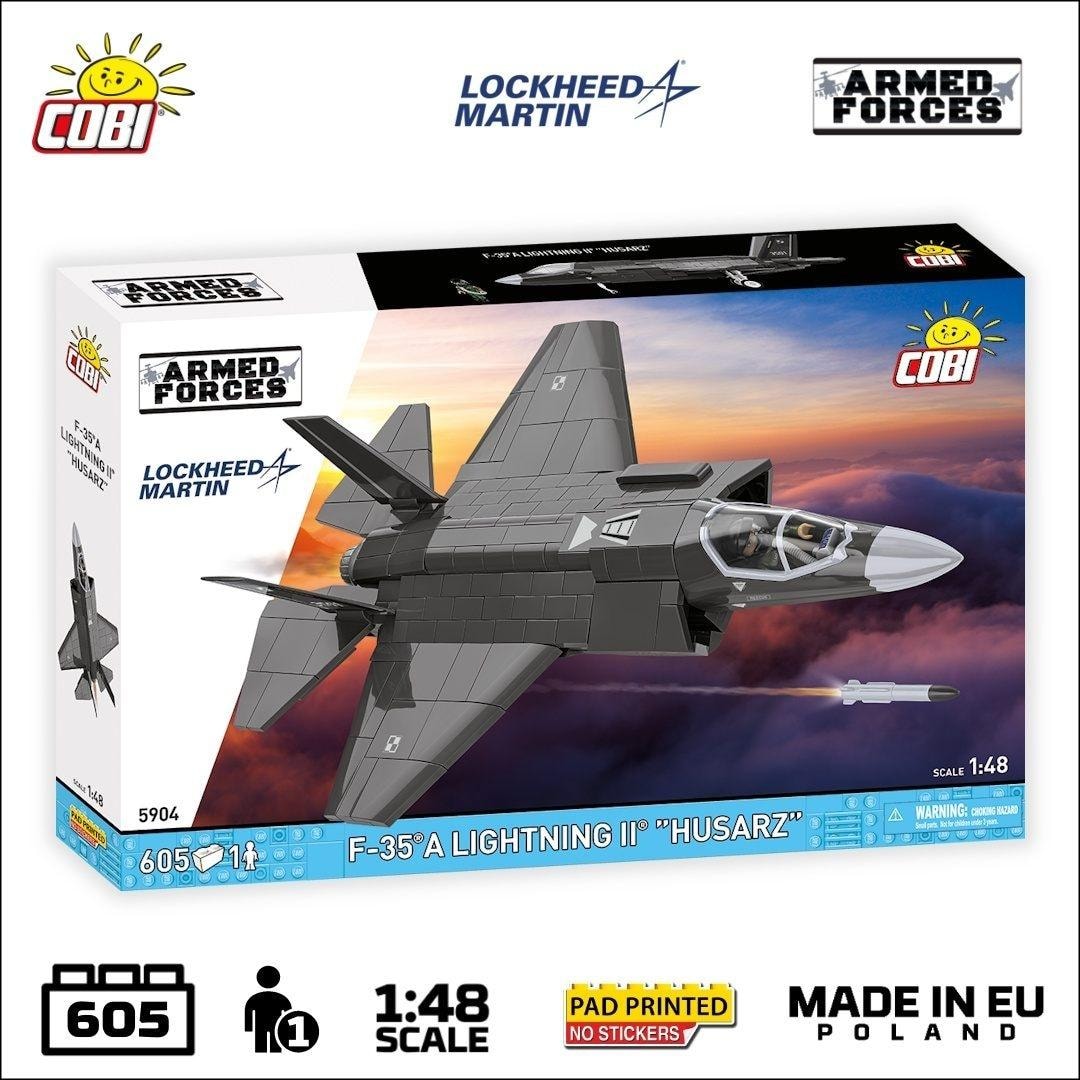 COBI Armed Forces F-35A Lightning II "Husarz" - modern fighter for every aviation fan
